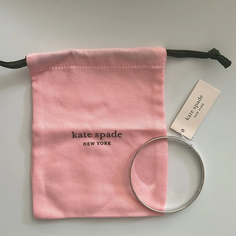 kate spade silver bangle bracelet - Picture 5 of 6